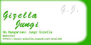 gizella jungi business card